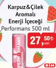 PERFORMANS KARPUZ&ÇİLEK AROMALI ENERJİ İÇEÇEĞİ 500 ML PERFORMANS KARPUZ&ÇİLEK AROMALI ENERJİ İÇEÇEĞİ 500 ML